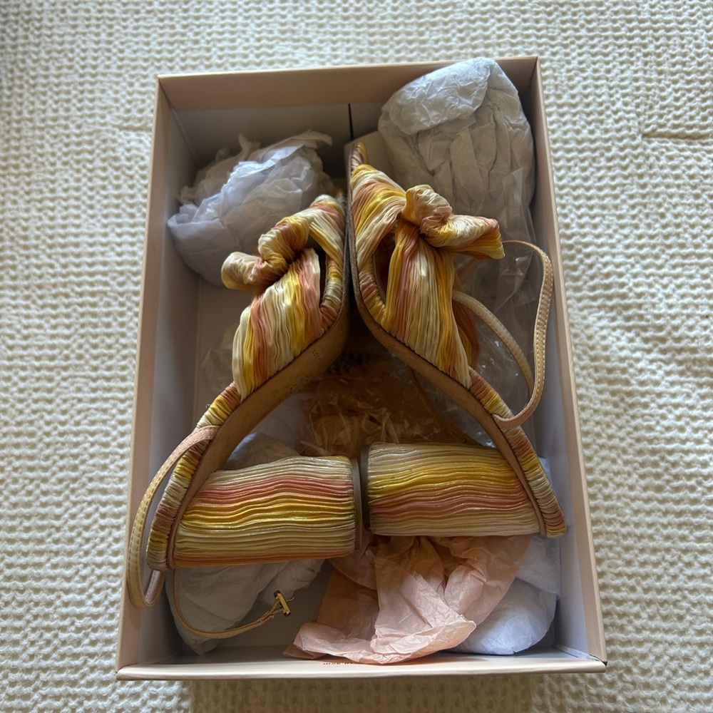 Loeffler Randall Yellow and Orange Heels